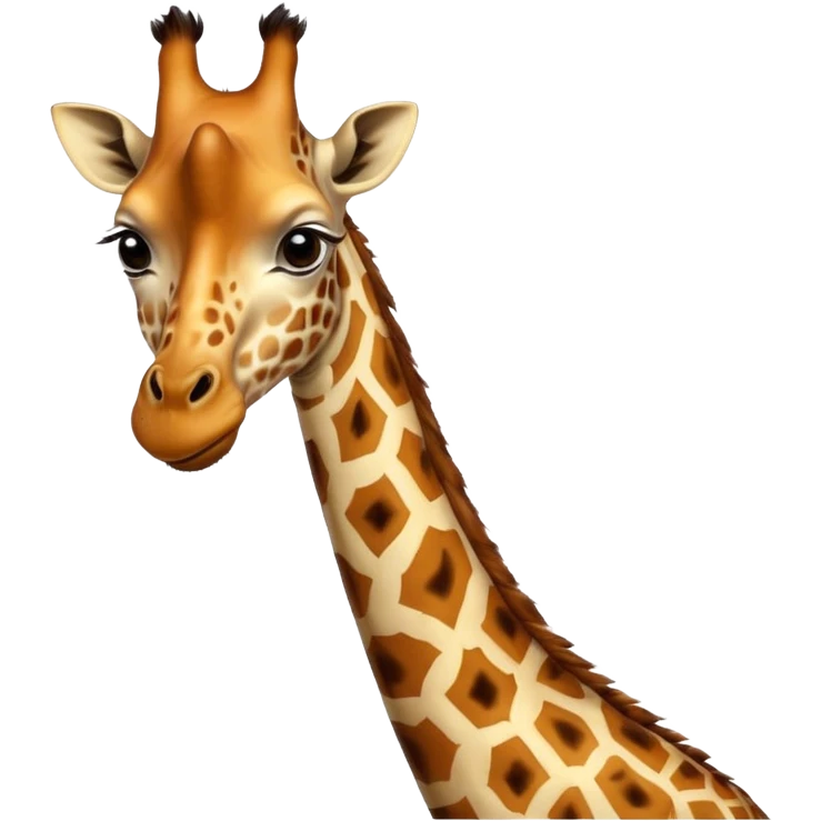 Girafe qui mange emoji