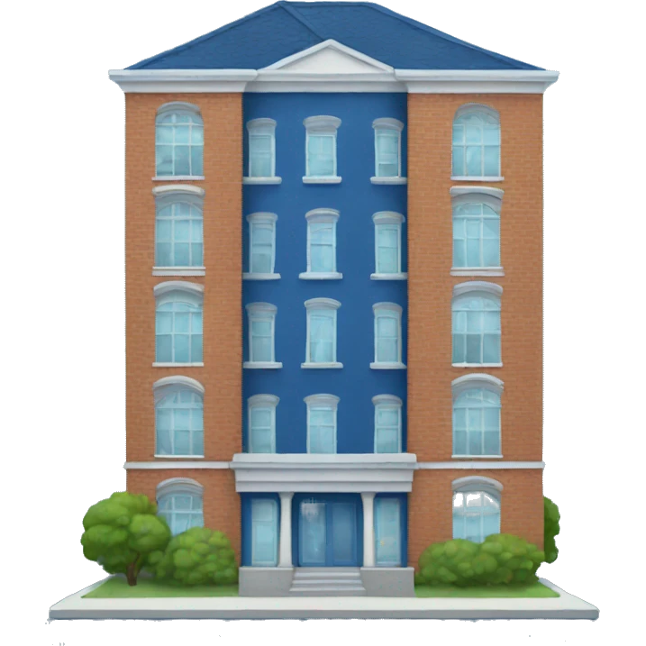 Blue apartment building emoji