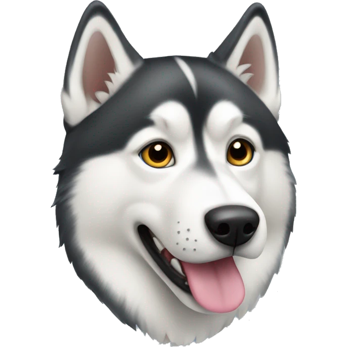 Siberian husky dog emoji