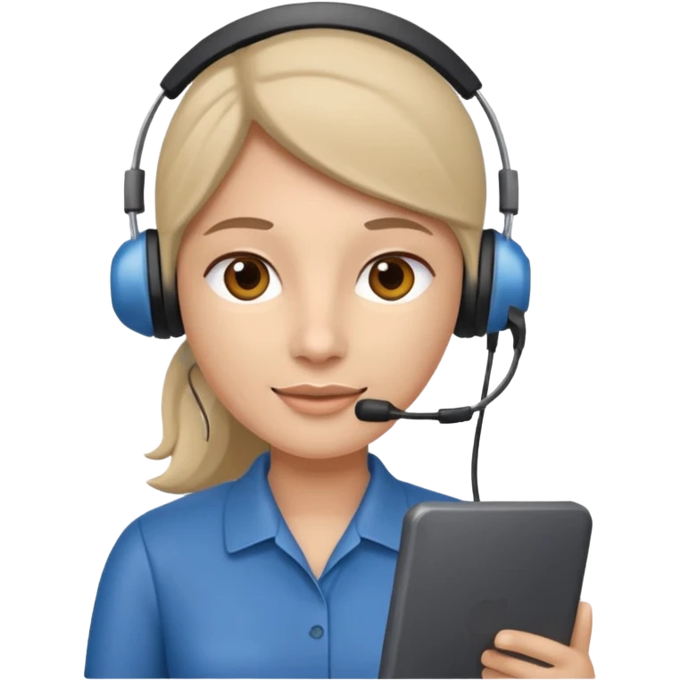 call center agent emoji