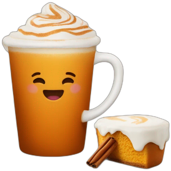 Pumpkin spice latte emoji