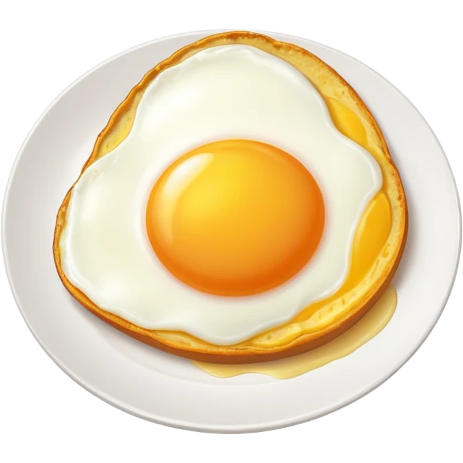 one egg on plate emoji