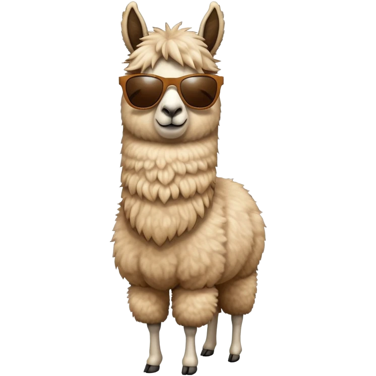 Llama with sunglasses emoji