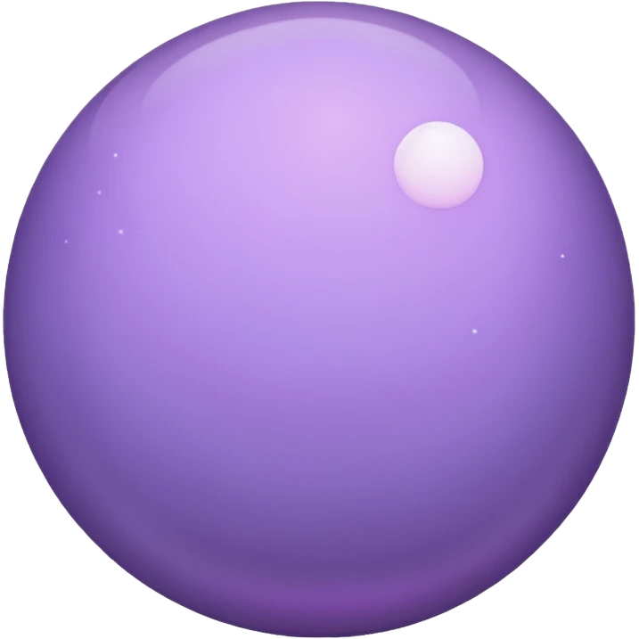 realistic looking lilac moon emoji