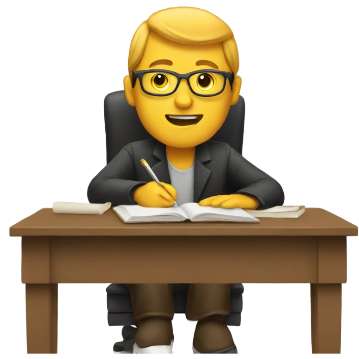 writer writing emoji