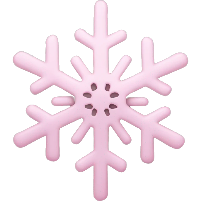 pastel pink snowflake  emoji