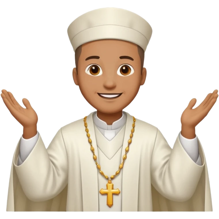 The priest presiding over the wedding emoji