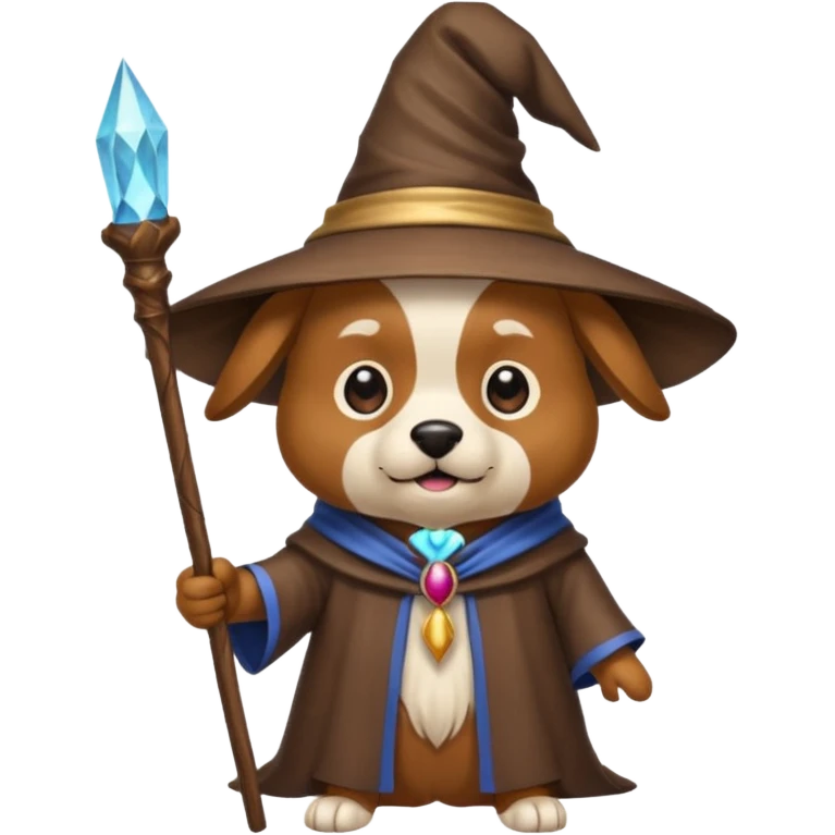 Dog wizard emoji