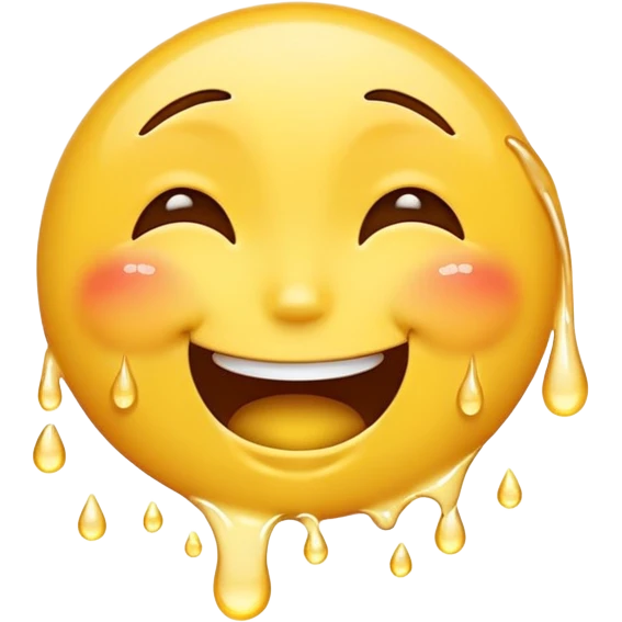 an emoji combining laughing and crying face with tears of joy streaming down the cheeks emoji