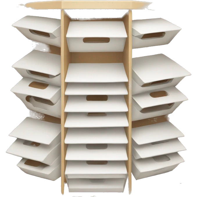 white sandpaper storage organizer emoji