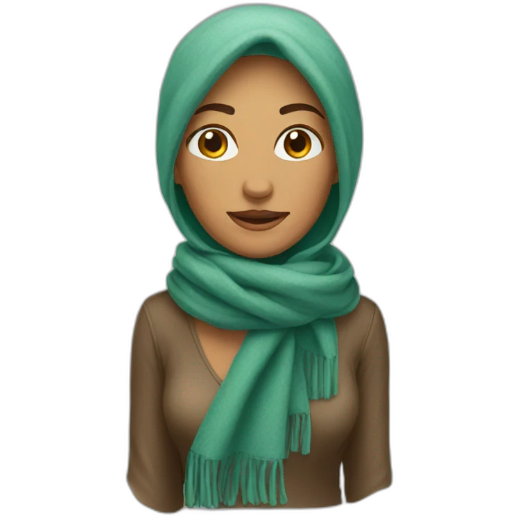 scarf woman emoji