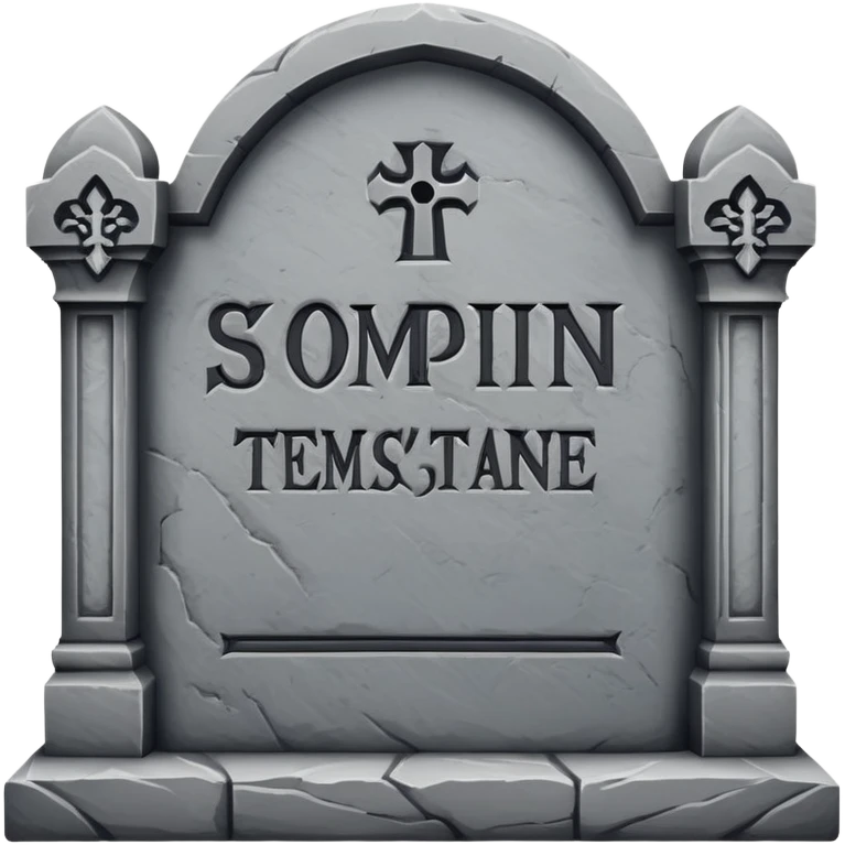tombstone emoji