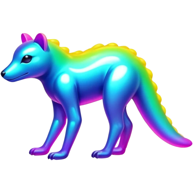 Shiny Colorful Neon Colors Fakémon-Pokémon-Creature Full Body emoji