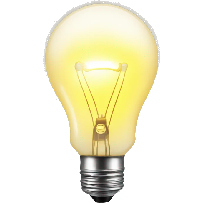 glowing light bulb emoji