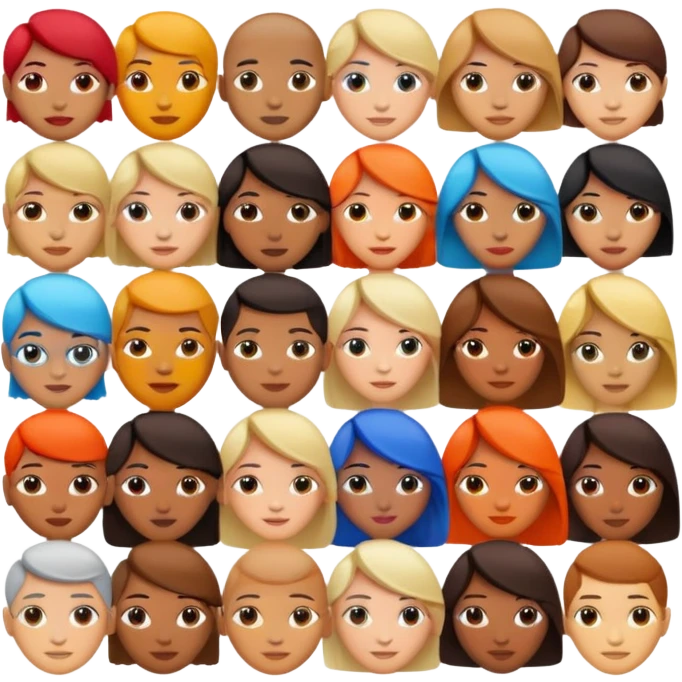 network of user avatars emoji