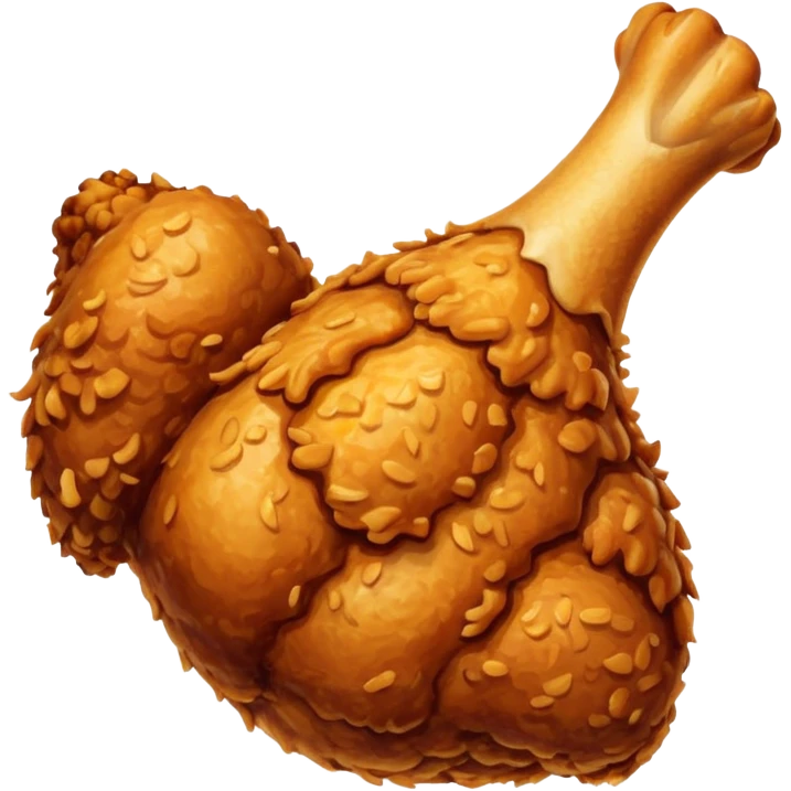 Fried chicken leg emoji