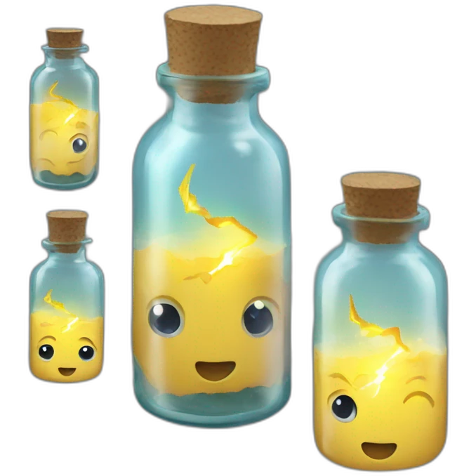 lightning in a bottle emoji
