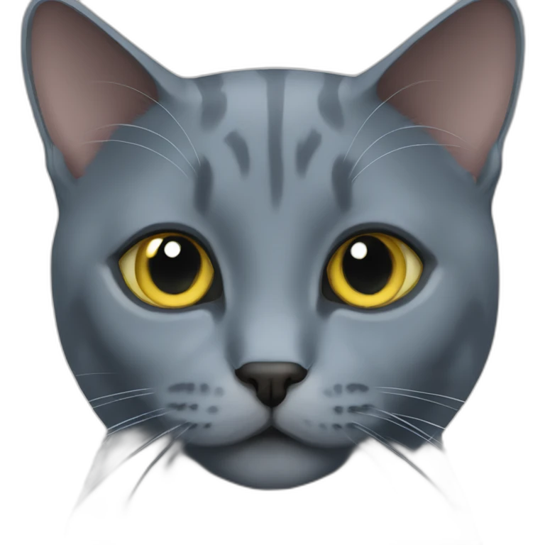 Russian blue cat emoji