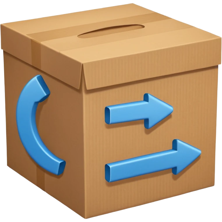 Two boxes and reload icon emoji emoji
