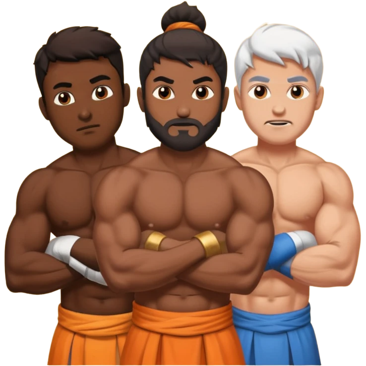 Hindu and Christian are fighting emoji