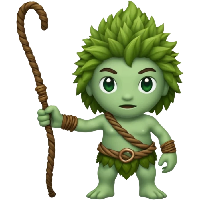 earth elemental moss green long whip emoji