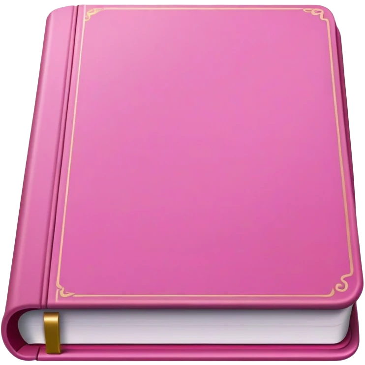 Pink book emoji