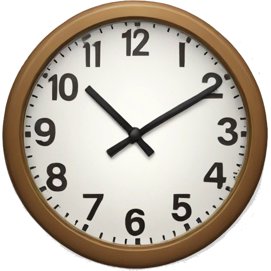 a clock emoji