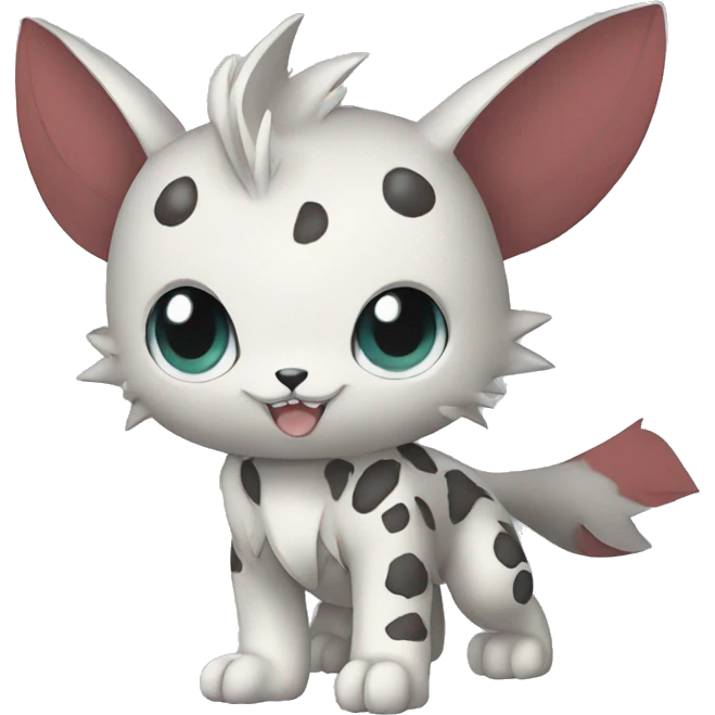 cute cool edgy beautiful pretty Digimon-Fakemon-animal full body emoji