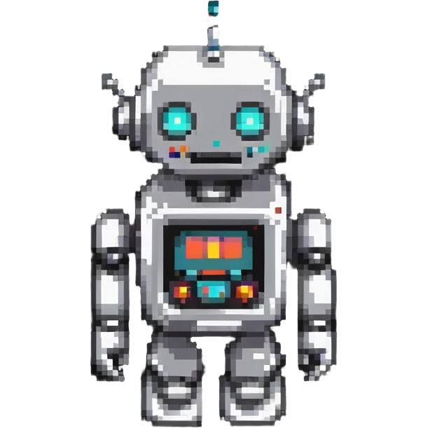 retro robot emoji