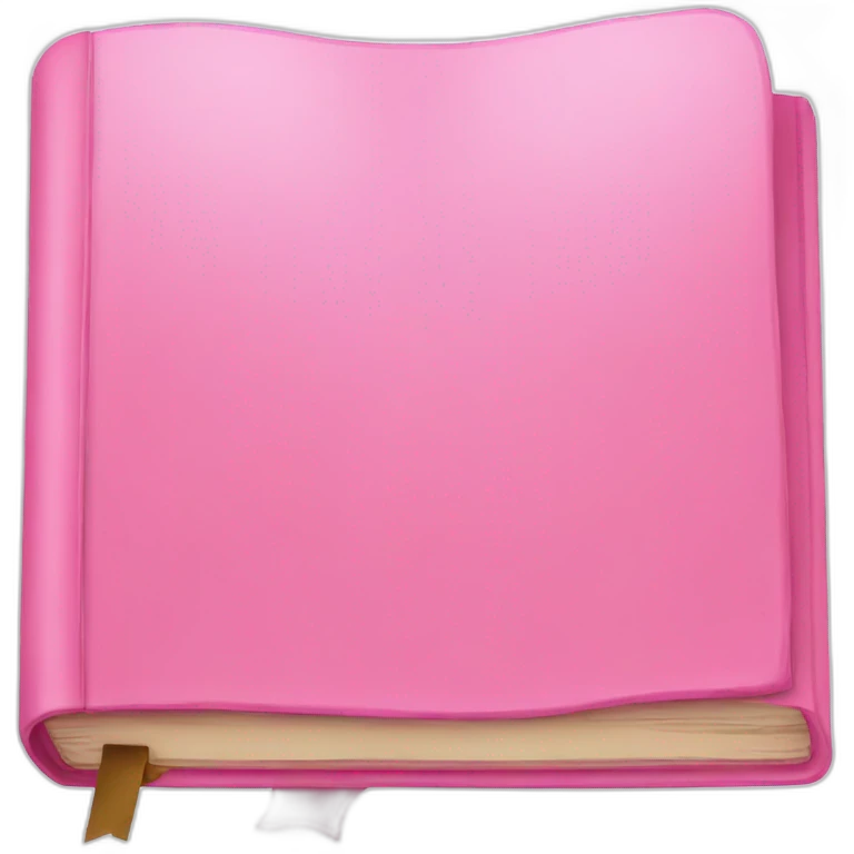 Pink book emoji
