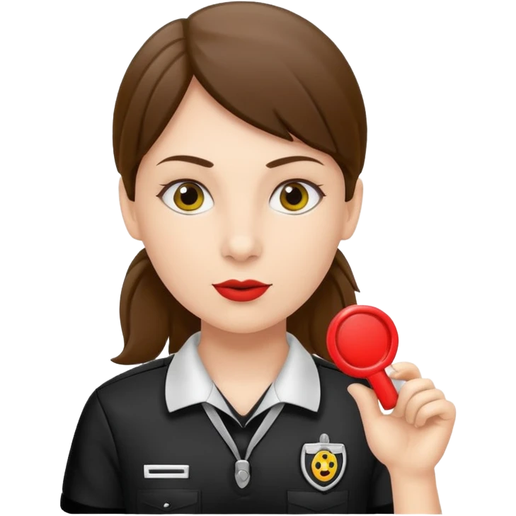 girl referee with whistle emoji