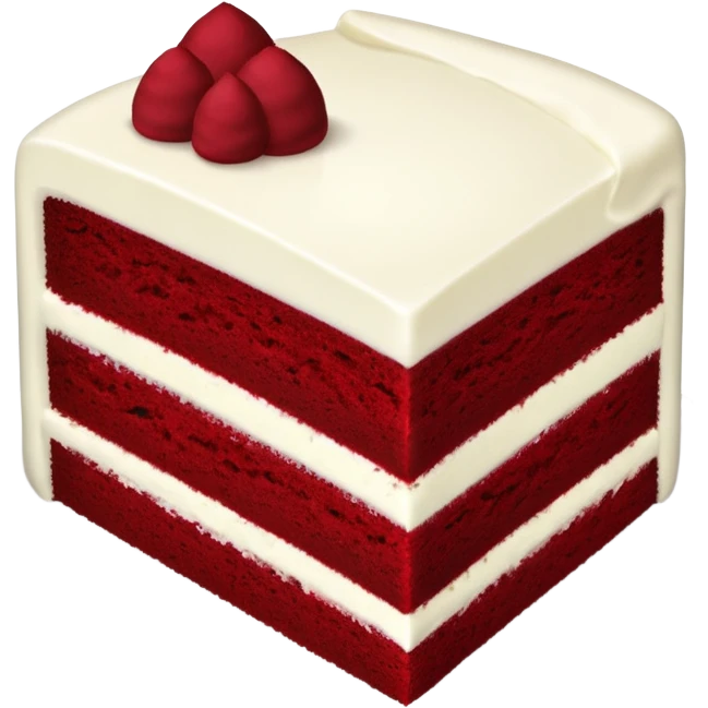 Slice of red velvet cake  emoji
