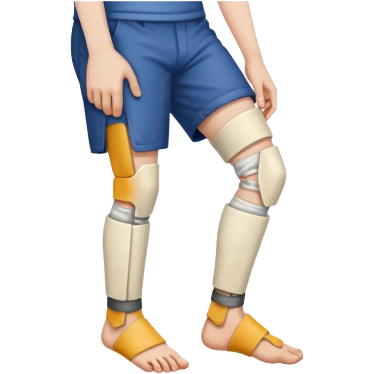 broken bone leg @emoji emoji
