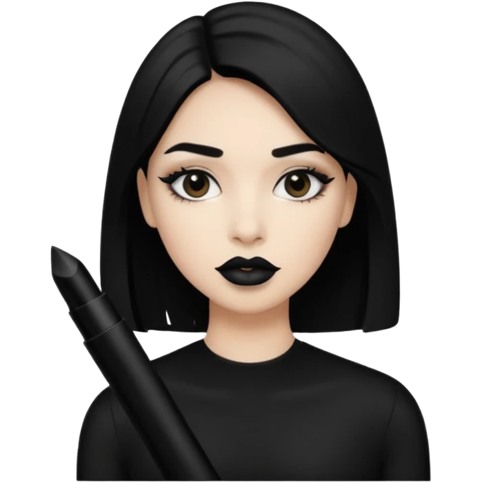 💋in black emoji