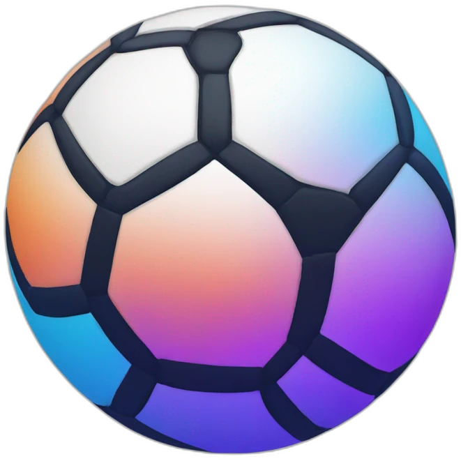 soccer ball gradient emoji