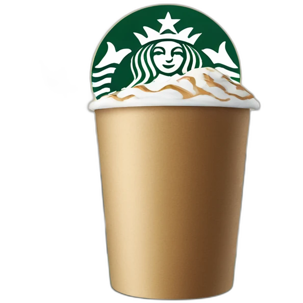 starbucks but with moutain logo emoji