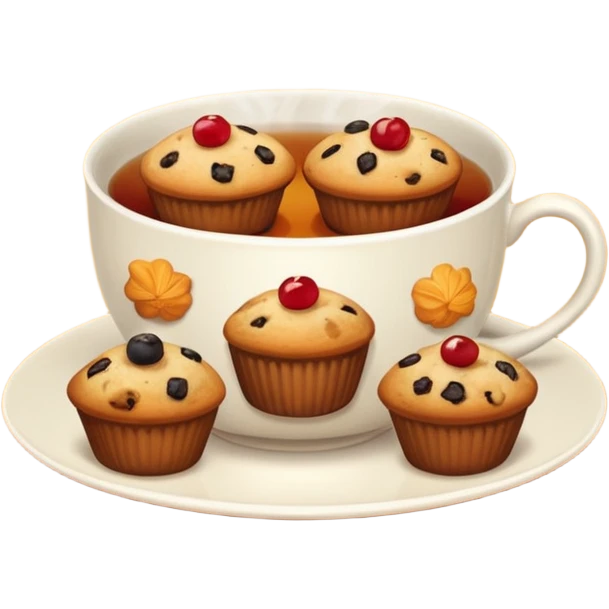 Tea Cup with Muffins emoji
