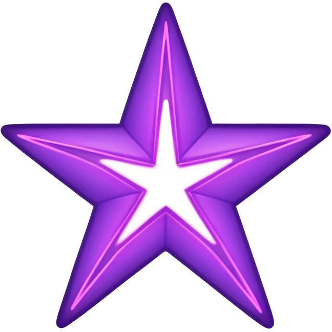 make a purple neon star emoji