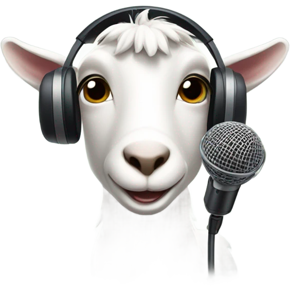 A Goat that makes rap emoji