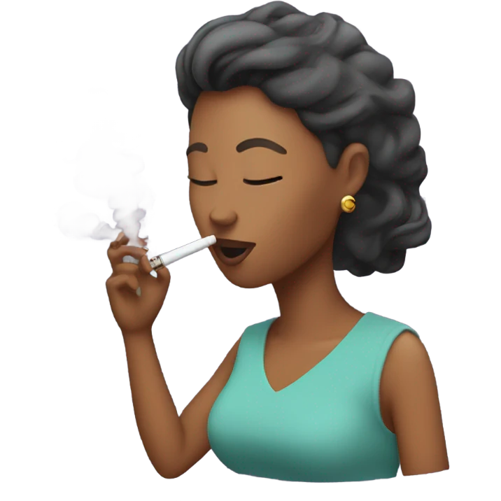 Woman vaping  emoji