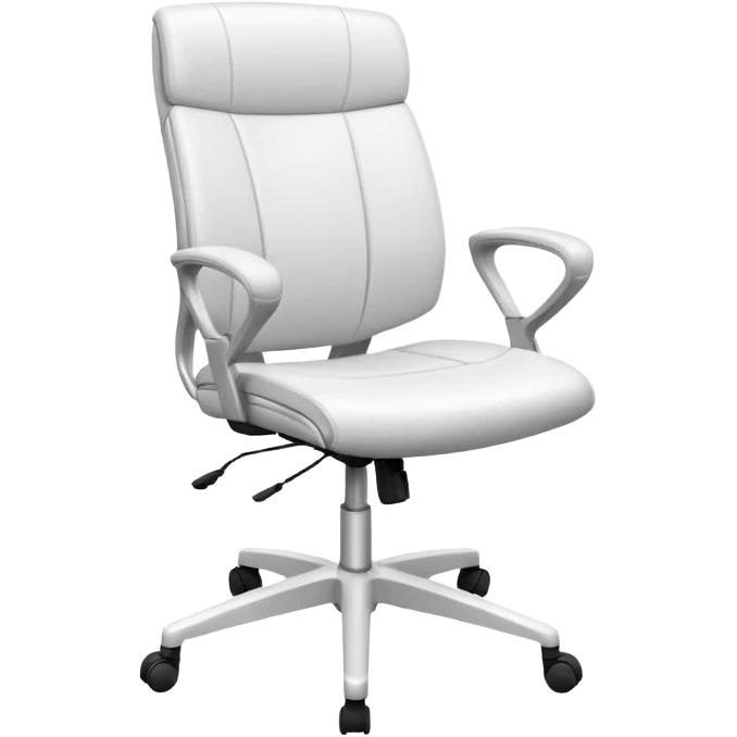 Egronomic white chair sketch emoji