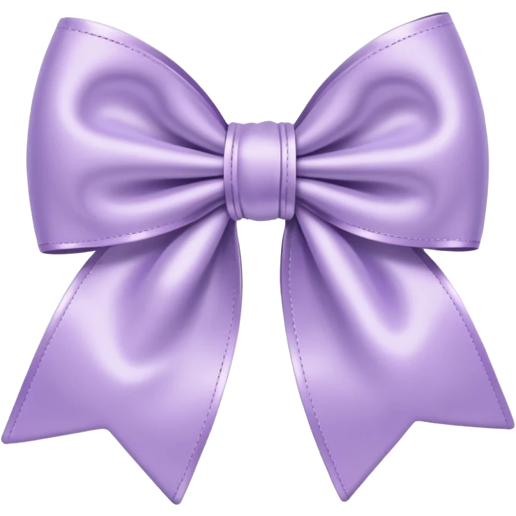 pastel lilac satin bow emoji