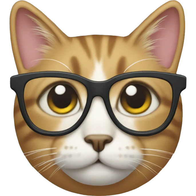 Cat with glasses emoji