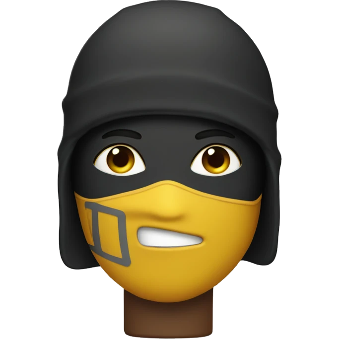 runner with a ski mask on  emoji