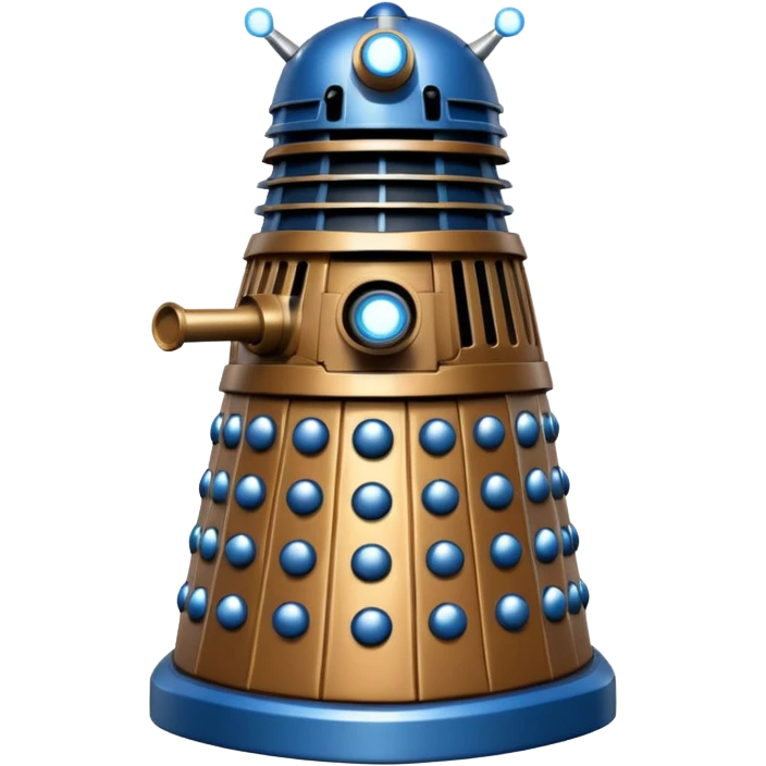 dalek silver blue and bronze emoji