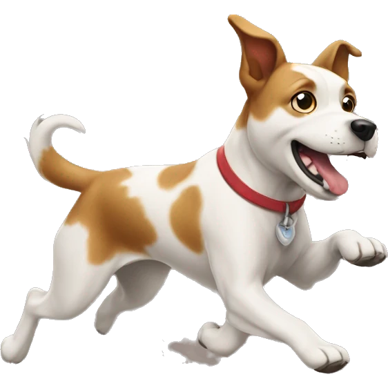 Dog is running emoji