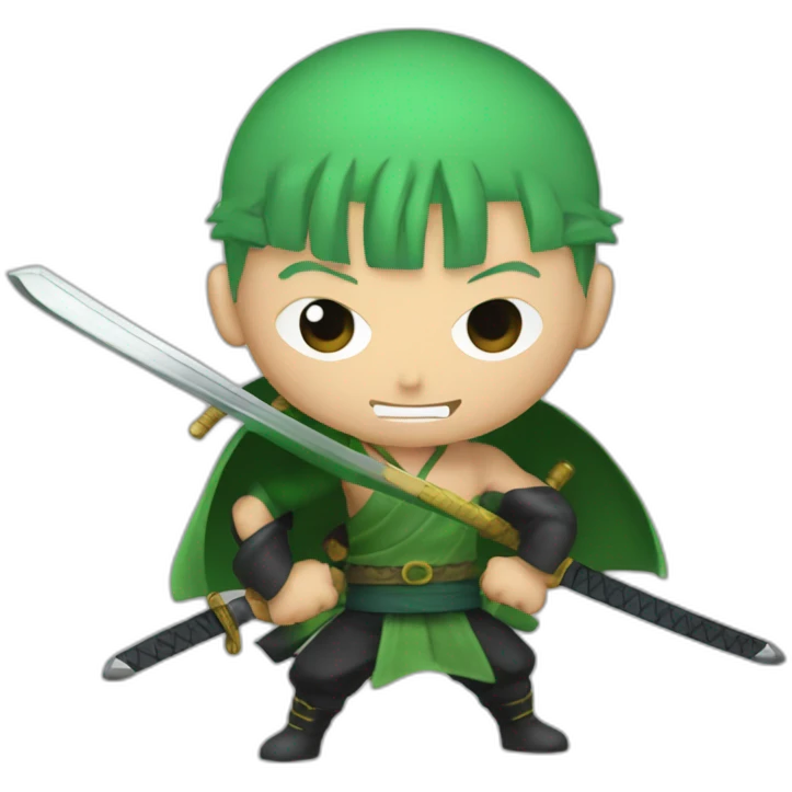 Roronoa Zoro with swords emoji