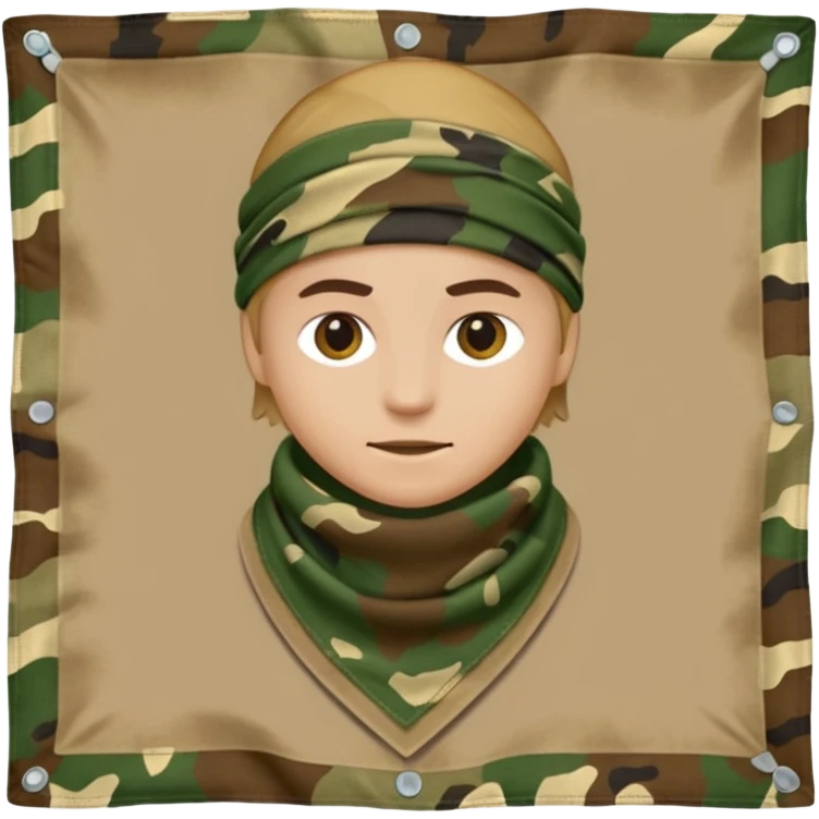 camouflage bandana emoji