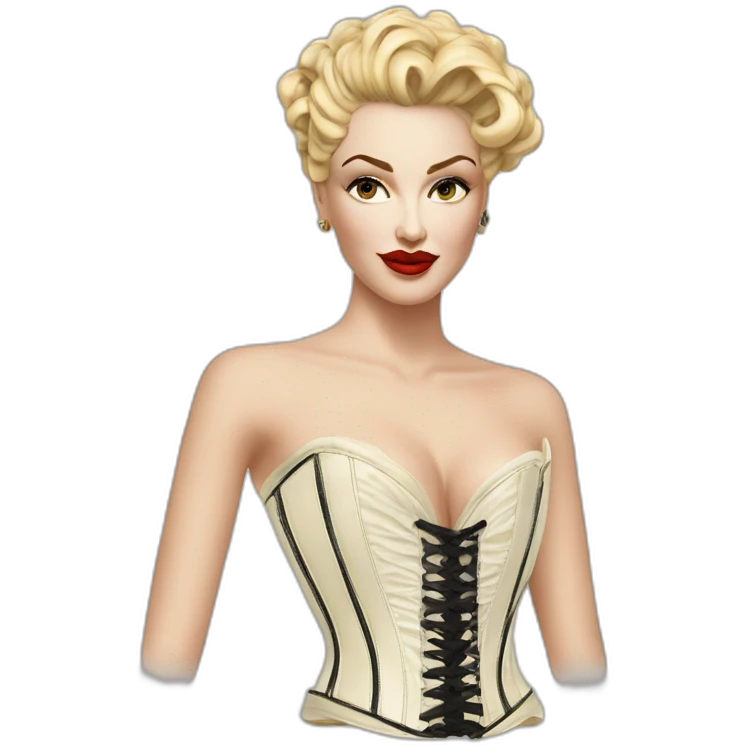 Madonna cone gaultier corset emoji