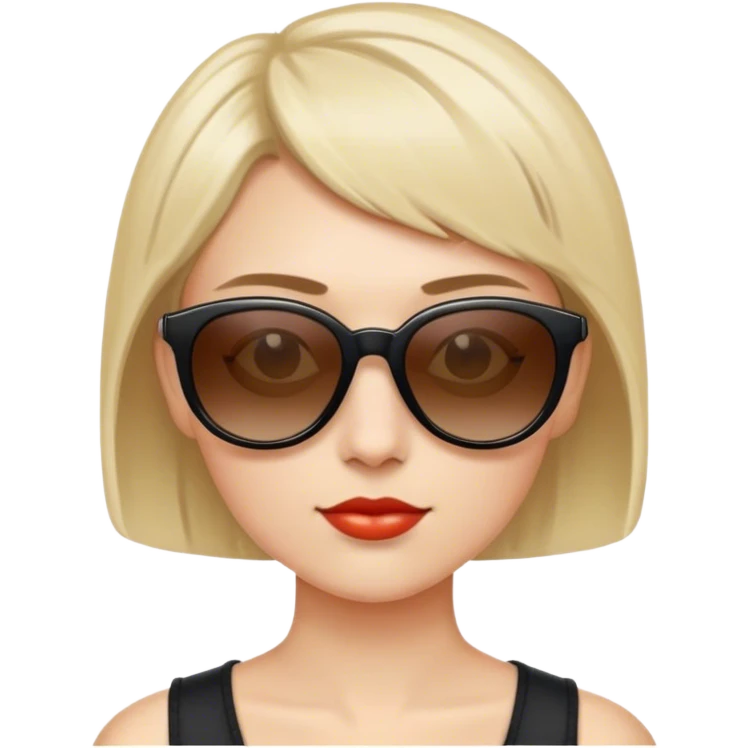 German short hair wearing sunglasses emoji